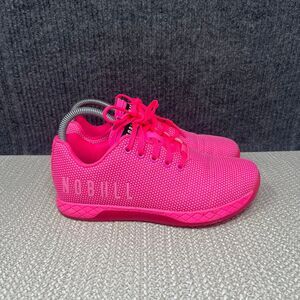 NOBULL Outwork Trainers Neon Pink Athletic CrossFit Shoes Women’s 7.5 US